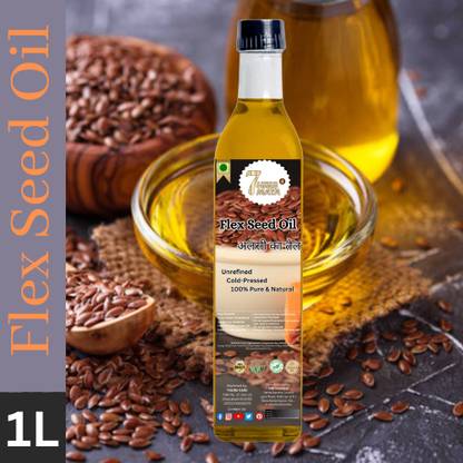 7Herbmaya Alsi ka Tail - Alsi ka Tail - Cold-Pressed Flaxseed Oil for Optimal Health Flaxseed Oil PET Bottle