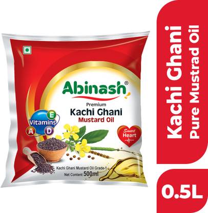 ABINASH Premium Kachi Ghani Mustard Oil Pouch