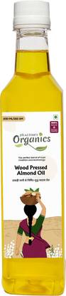 Healthify Organics Wood pressed Almond Oil - | Kacchi ghani | Almond Oil Plastic Bottle