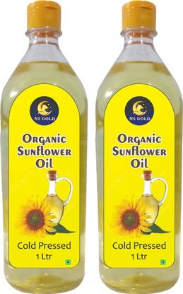 NS Gold 100% Pure and Cold Pressed Sunflower Oii with Natural Flavours and Aroma Sunflower Oil Plastic Bottle