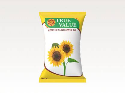 True Value Refined Sunflower Oil Pouch