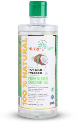 NUTRITREE Natural Pure Virgin ,Cold Pressed Coconut Oil PET Bottle