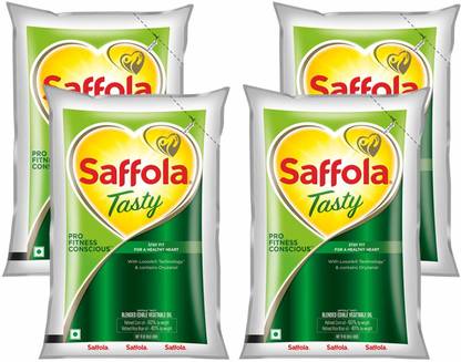 Saffola Tasty 4 Packs Blended Oil Pouch