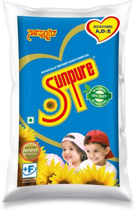 Sunpure Physically Refined Sunflower Oil Pouch