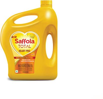 Saffola Total | Heart Pro | Power of 6 | Helps manage Cholesterol Sunflower Blended Oil Jar
