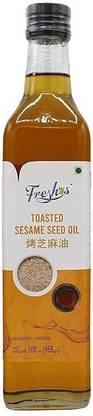 Freshos Extra Virgin Cold Pressed Toasted Sesame Seed Oil Sesame Oil Sesame Oil Glass Bottle