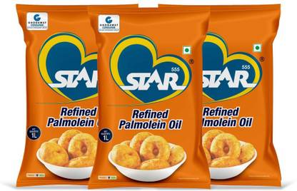 STAR 555 Refined Super Lite Advanced Cooking Palm Oil Pouch
