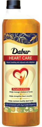 Dabur Heart Care Oil | Healthy Cooking Oil | Rice Bran Oil, Flaxseed oil & Sesame Oil Rice Bran Oil Plastic Bottle
