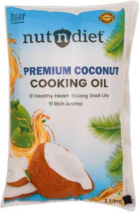 nutndiet premium coconut cooking oil 1 L Coconut Oil Pouch