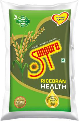 Sunpure Physically Rice Bran Oil Pouch