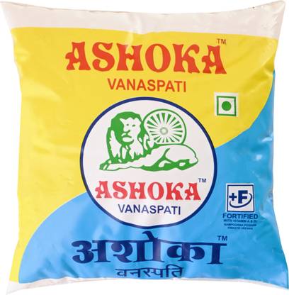 ASHOKA Vanaspati Ghee -500 ml Pouch Fresh for Cooking/Frying/Baking Purpose, Blended Oil Pouch