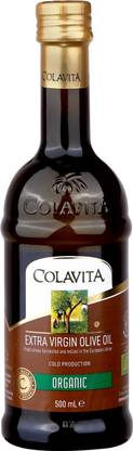 Colavita Organic (Cold Production) Extra Virgin Olive Oil Olive Oil Glass Bottle