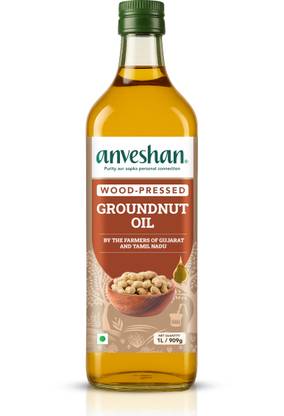 Anveshan Wood Cold Pressed Kacchi Ghani Groundnut Oil PET Bottle