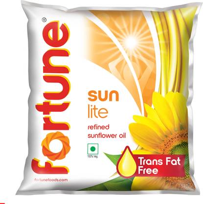 FORTUNE Sunlite Refined Sunflower Oil Pouch