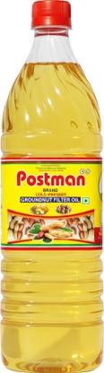 Postman Groundnut Filter Oil 1 litre Groundnut Oil Plastic Bottle