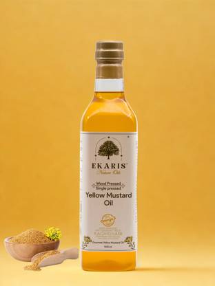 EKARIS Wood Press / Cold Press Yellow Mustard Oil PET Bottle