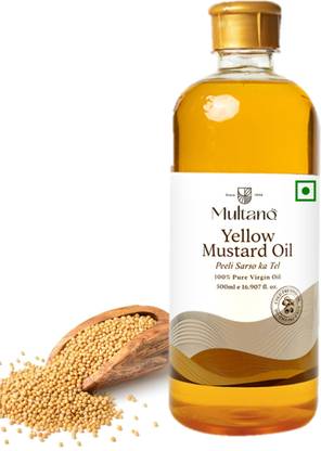 Multano Pro Cold Pressed Yellow Mustard Oil, Peeli Sarnso Ka tel Mustard Oil PET Bottle