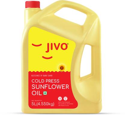 JIVO Cooking Sunflower Oil Can