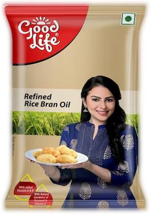 GOODLIFE Refined Rice Bran Oil 1 L Rice Bran Oil Pouch
