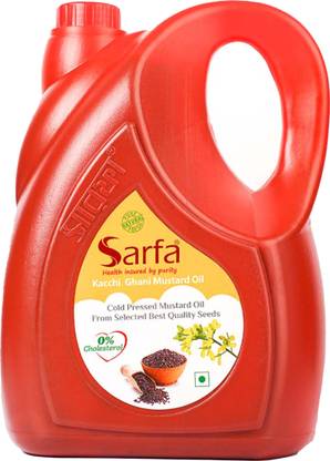 Sarfa....Health insured by purity Kachi Ghani Mustard Oil 5L Mustard Oil Jar
