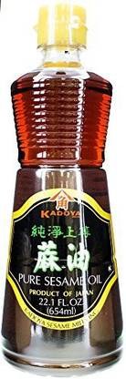 Kadoya Pure Sesame Oil 654ml Sesame Oil Glass Bottle