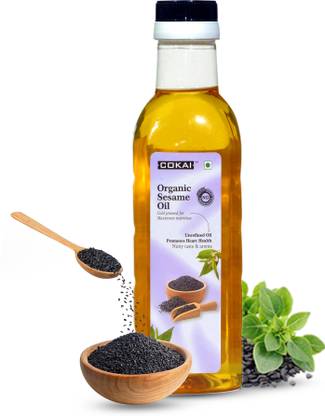 COKAI 100% Pure Cold Pressed Virgin Sesame Oil Plastic Bottle