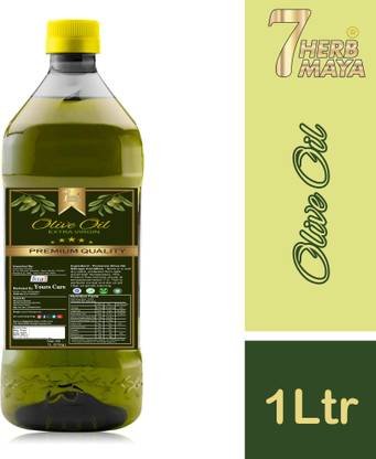 7Herbmaya Extra Virgin Olive Oil | Jaitun Tail | Food Cooking Oli | Olive Oil | Edible Oil Olive Oil PET Bottle