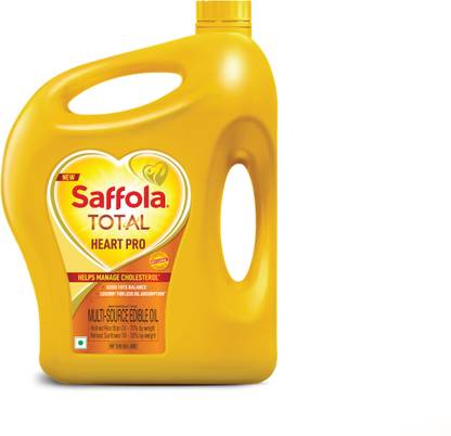Saffola Total | Heart Pro | Power of 6 | Helps manage Cholesterol Sunflower Blended Oil Jar