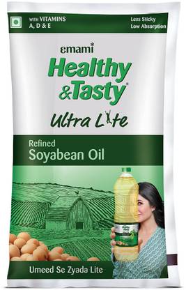 EMAMI Healthy & Tasty Ultra Lite Refined Soyabean Oil Pouch
