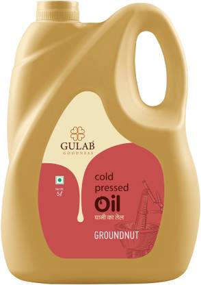 GULAB GOODNESS Cold Pressed Groundnut Oil Groundnut Oil Jar