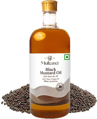 Multano Pro Cold Pressed Black Mustard OIl Kaali Sarnso Ka Tel 1000 ml Mustard Oil PET Bottle