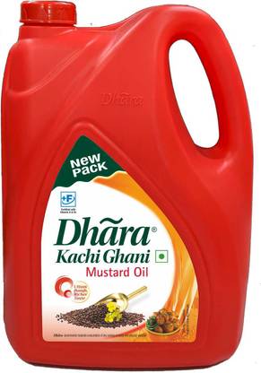 DHARA Kachi Ghani Mustard Oil Can