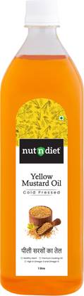 nutndiet Cold Pressed Yellow Mustard Oil Mustard Oil PET Bottle