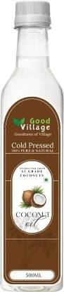 GOOD VILLAGE Cold-Pressed Coconut Oil Plastic Bottle