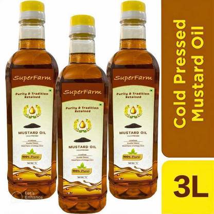 Superfarm Healthy Cooking Oil for Daily Use Mustard Oil Can