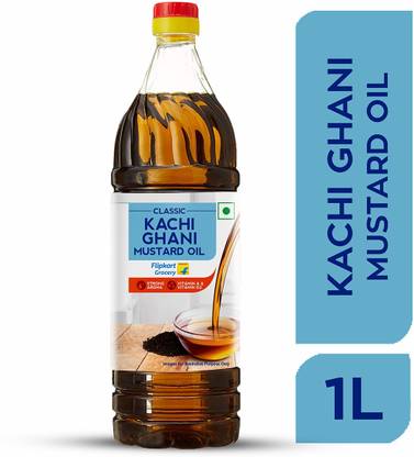 Classic Kachi Ghani Mustard Oil Plastic Bottle by Flipkart Grocery