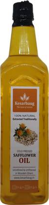 Kesarbaug Rich in Omega-6 & Antioxidants for Heart Health, Skin & Hair Care Safflower Oil Plastic Bottle