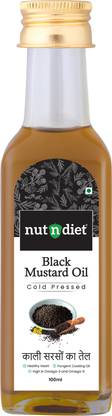 nutndiet Cold Pressed Black Mustard Oil Mustard Oil PET Bottle