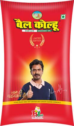 Bail Kolhu Refined Mustard Oil Pouch