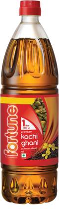 FORTUNE Premium Kachi Ghani Pure Mustard Oil Plastic Bottle