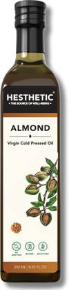 HESTHETIC Cold Pressed Black Seed (Kalonji) Oil 100% Pure Oil for Hair Skin & Body Almond Oil Glass Bottle