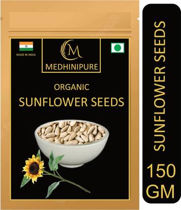 medhinipure Sunflower Seeds Sourceof Protein,VitaminE,Phosphorus,Magnesium,Iron,Calcium, Sunflower Seeds
