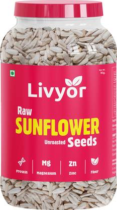 LIVYOR Sunflower Seeds for Eating | High in Protein and Fibers Sunflower Seeds
