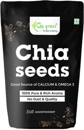 GO GRASS Chia Seed, Gluten Free, Vegan, Raw, Keto Friendly Chia Seeds