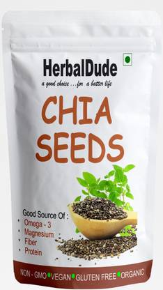 HERBALDUDE Chia Seeds for Weight Loss, Skin | Premium, Raw, Unroasted | Chiya, Chea-1000g Chia Seeds