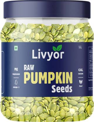 LIVYOR Raw Pumpkin Seeds for eating, Rich in Protein and Fiber Pumpkin Seeds