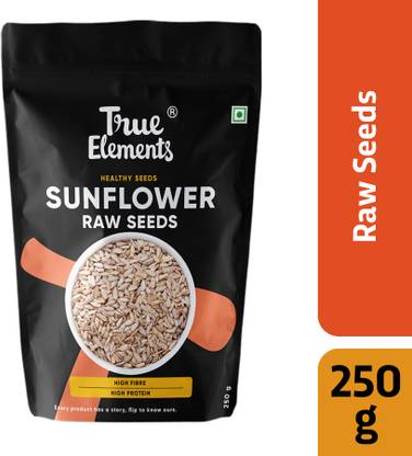 True Elements Raw Sunflower Seeds, Rich in Protein & fiber | Edible Healthy Seeds for eating Sunflower Seeds