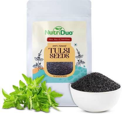 NutriDuo Krishna Tulsi Seeds - Sabja/Tukmaria Seeds - Edible Basil Seeds