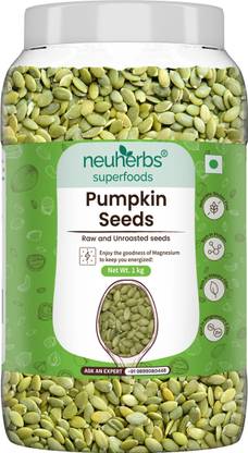 Neuherbs Organic Raw Pumpkin Seeds for Eating, Rich in Protein and Fiber Superfood Pumpkin Seeds