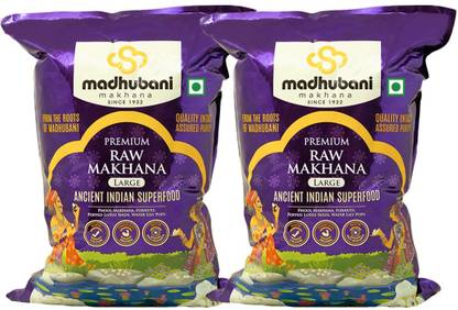 MADHUBANI MAKHANA PRIVATE LIMITED Premium Raw Phool Makhana | No Preservatives Added Lotus Seeds(Makhana)